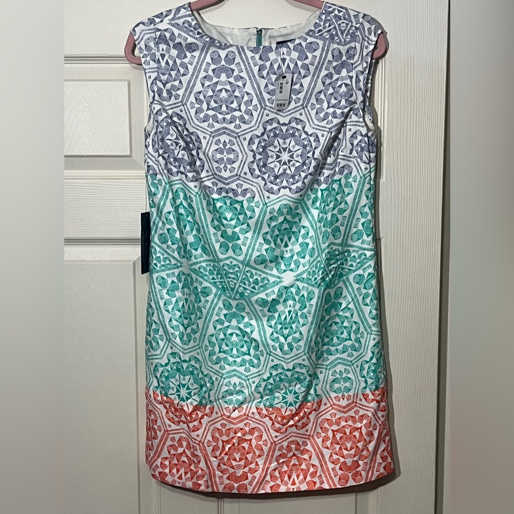The Limited Sleeveless White/Blue/Green/Orange Dress.  Size-SP.  New with Tags.